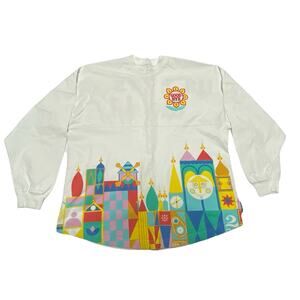 Disneyland Disney It's A Small World "Good Bye" Spirit Jersey Adult Size M RARE